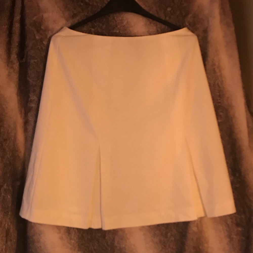 White Petite Flowy Skirt